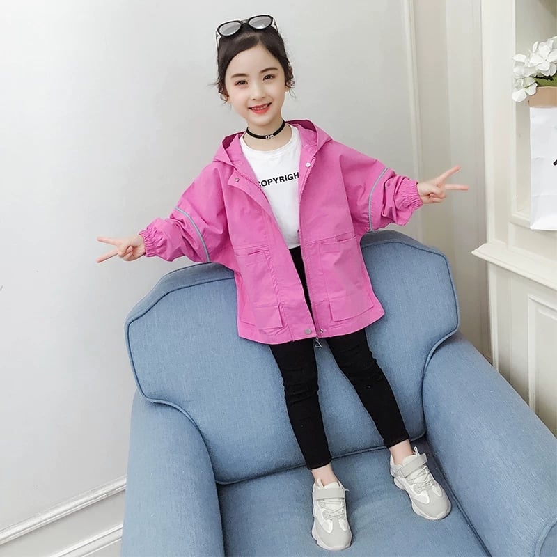 áo khoác cho bé gái từ 5 đến 14 tuổi viền tay siêu dễ thương DW99 SGS SGS