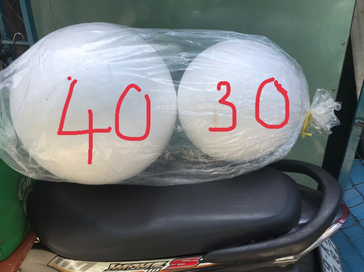 Quả cầu xốp đường kính 30cm