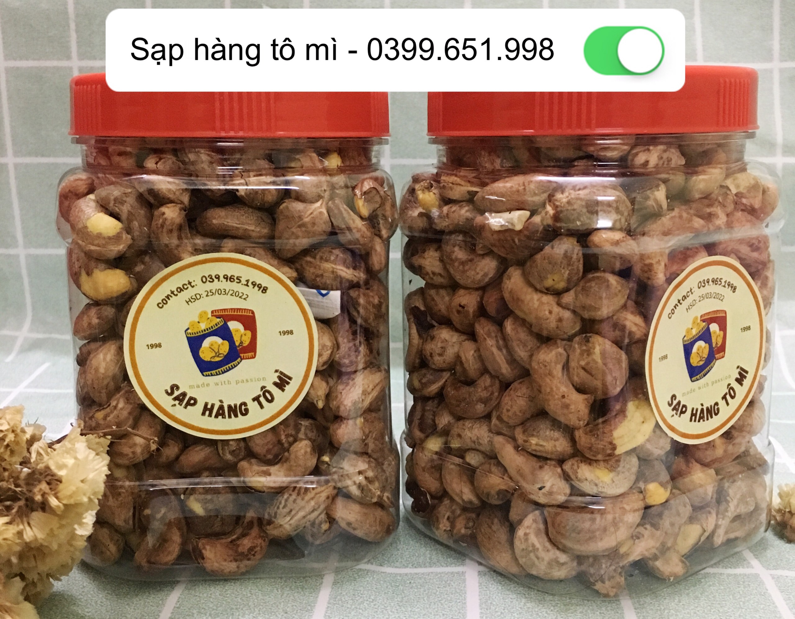 500gr hạt điều nguyên hạt BÌNH PHƯỚC ⚡️TRỢ GIÁ⚡️ hàng A size nhỏ, ngọt, bùi, vỏ dễ bóc