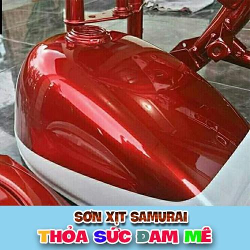 Sơn xịt Samurai màu đỏ candy Y138