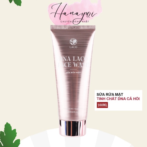 Sữa rửa mặt dna cá hồi laco giúp phục hồi da hư tổn, làm sạch da và lão hoá 100ml