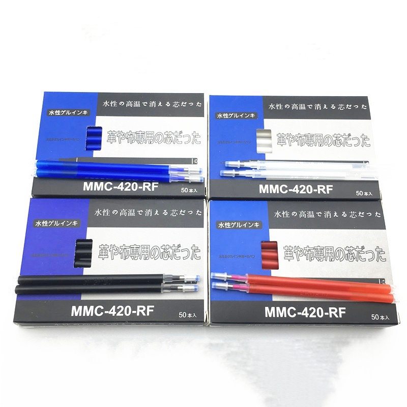 Combo 50 cái, 100 cái ruột bút bay màu khi gặp nhiệt độ cao hàng ĐÓNG HỘP LOẠI XỊN (Xanh, Đỏ, Trắng, Đen) được sử dụng trong nghành may mặc