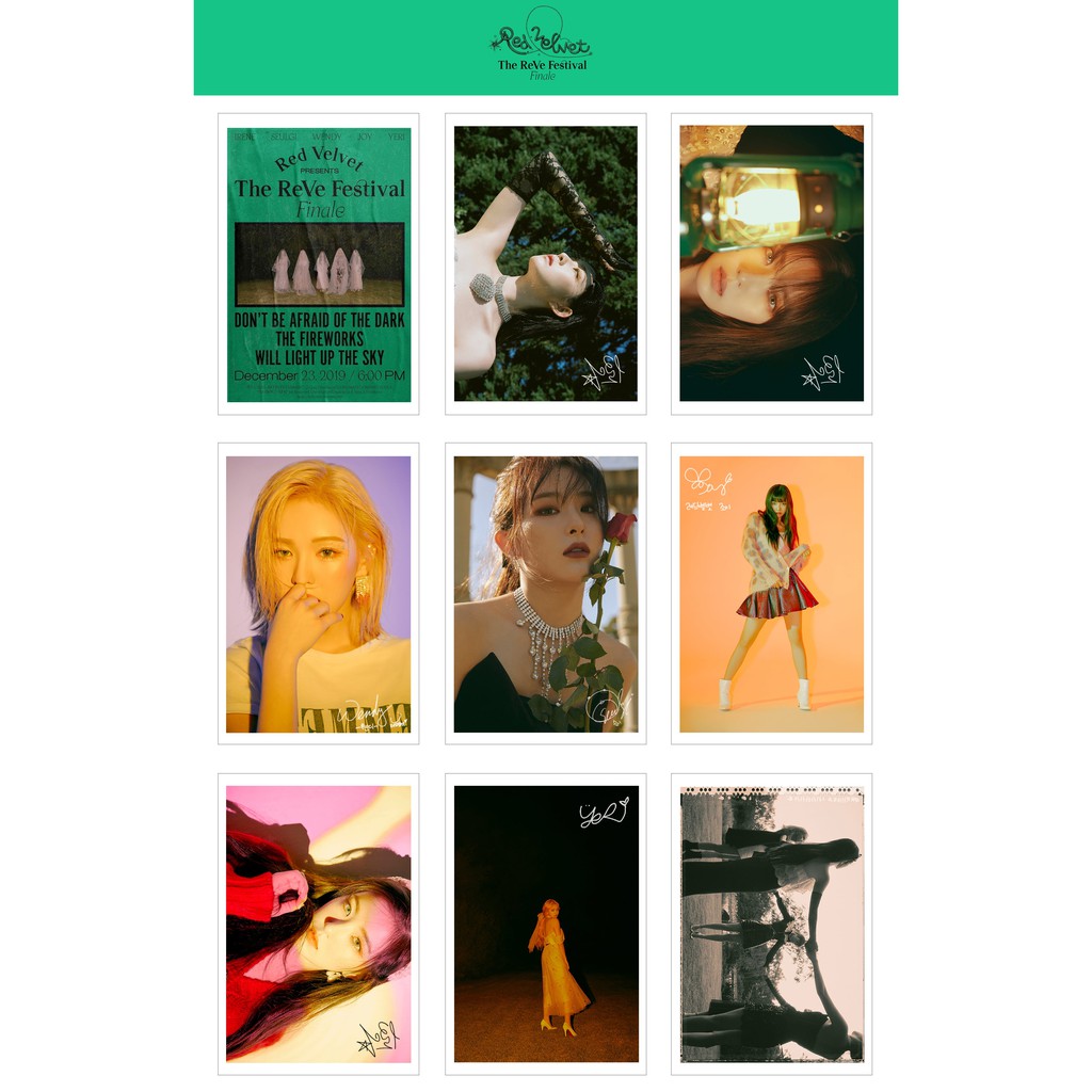 Lomo Card Ảnh RED VELVET - THE REVE FINALE - Psycho ( 54 ảnh)