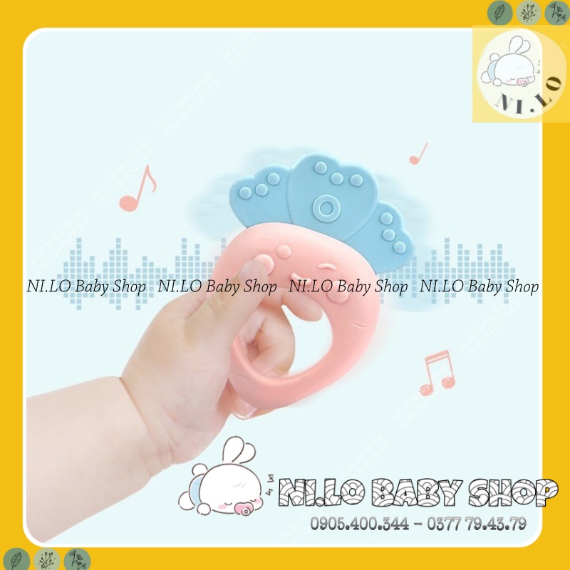 Bộ 10 gặm nướu BabyRattle an toàn cho bé
