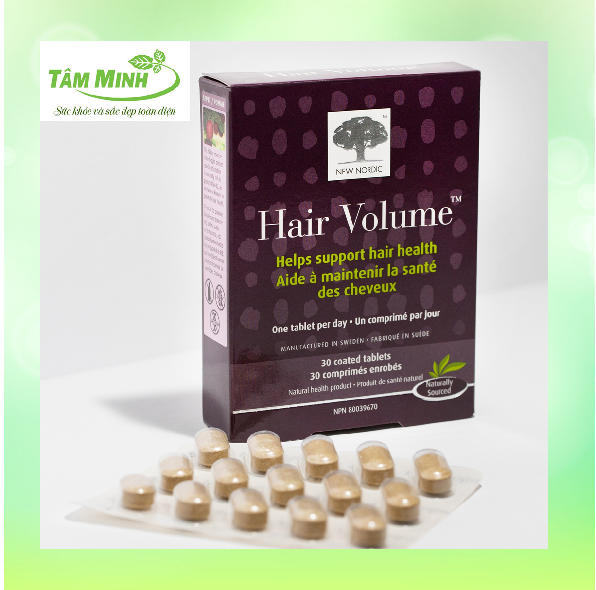 Viên Hair Volume trỗ trợ mọc tóc giảm rụng