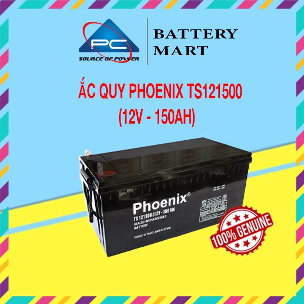 Bình Ắc Quy Khô PHOENIX TS121500 12V-150AH Giá 7,939,024 Đồng*Miễn phí vận chuyển