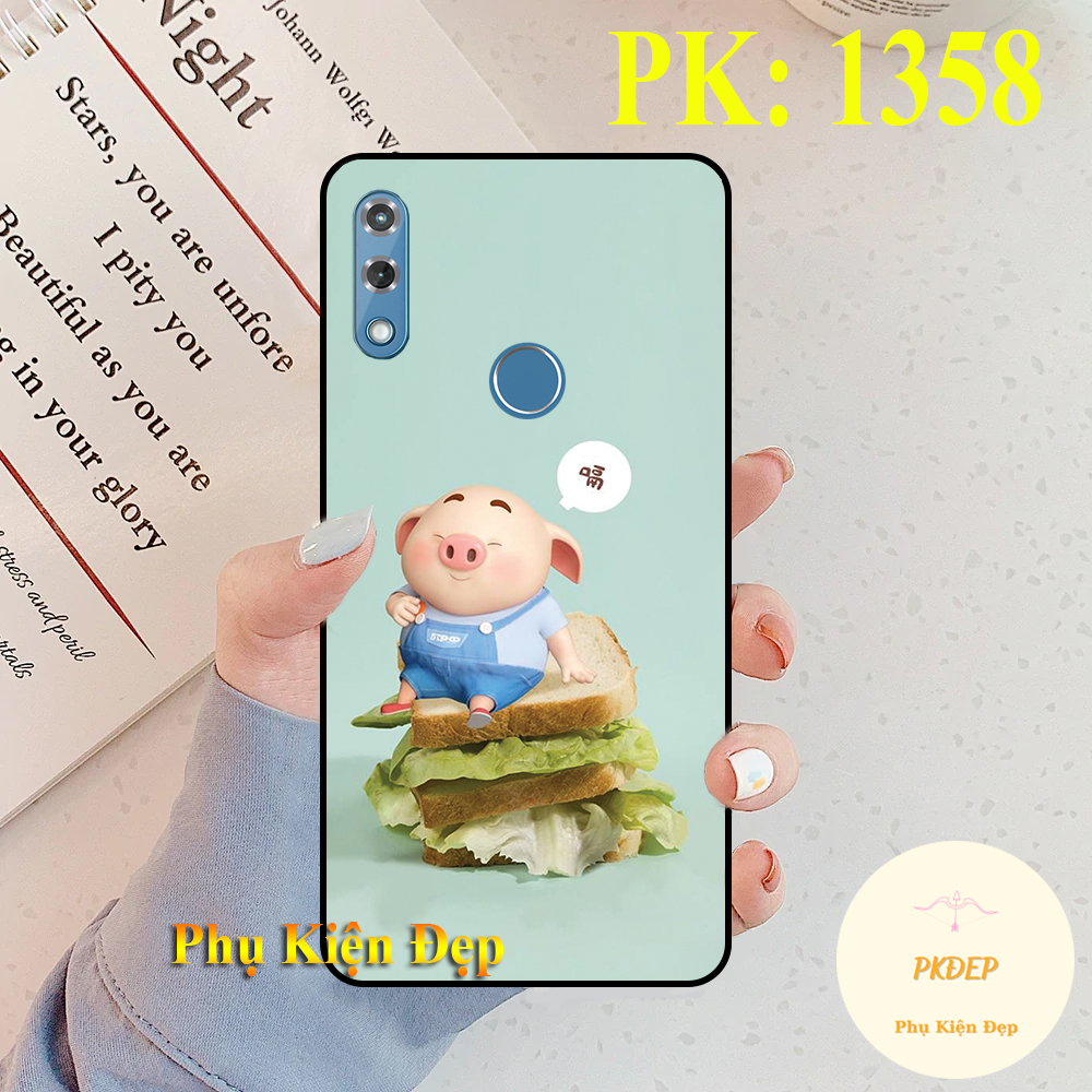 [HCM]Ốp lưng Vsmart Star 3 dẻo đen in hình chú heo Hồng Cute