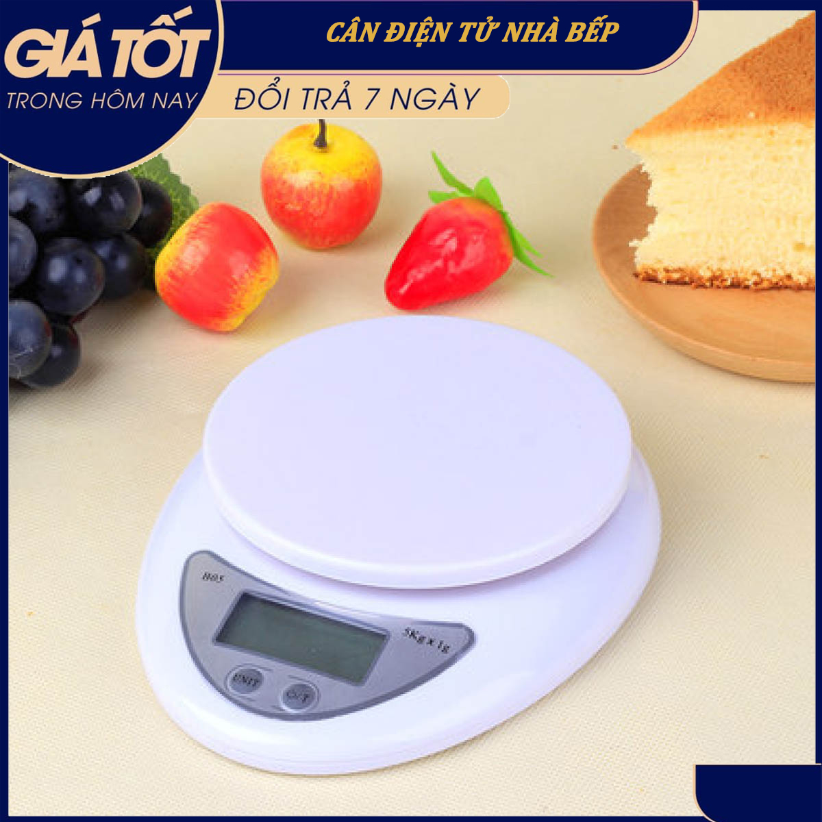 Cân điện tử để bàn mini 5 kg giá rẻ+ Tặng kèm thước dây /Cân tiểu ly/Cân nhà bếp/Cân điện tử nhà bếp /Cân thực phẩm (Màu ngẫu nhiên)