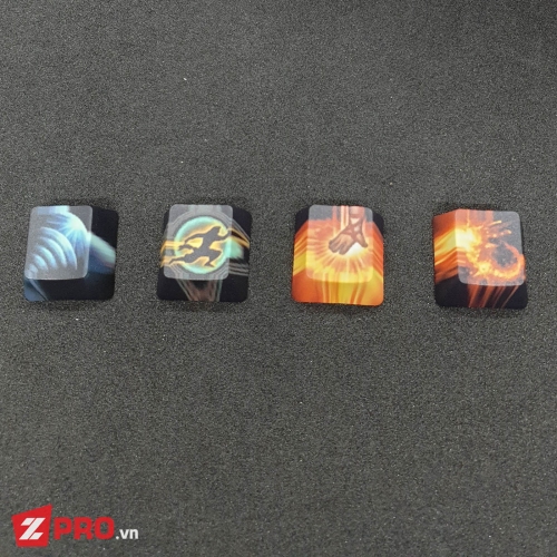 Bộ keycap pbt kỹ năng lee sin - lee sin skill