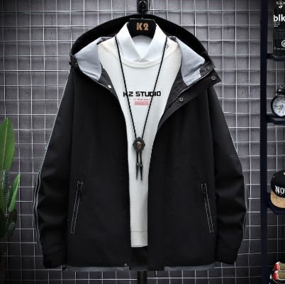 Áo Khoác Gió Nam  Mũ Liền Hàng Mùa Xuân Thu Đông Phong Cách Hàn Quốc Thời Trang Nam Chất Liệu Cao Cấp Sản Phẩm Mới