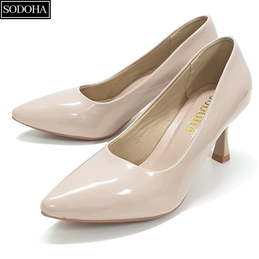 Giày nữ , giày cao gót nữ , giày nữ thời trang SODOHA GN33999 Màu Kem