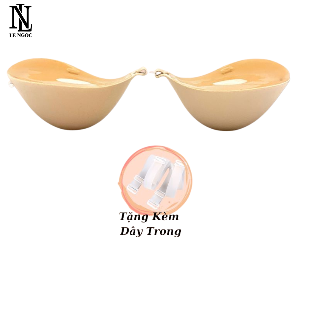 Miếng dán ngực cài trước đệm dày 6cm, áo dán nâng ngực tạo khe Lê Ngọc 322