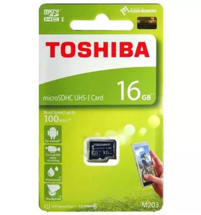 Thẻ nhớ MicroSD 16GB TOSHIBA Box Class10 90MB/s