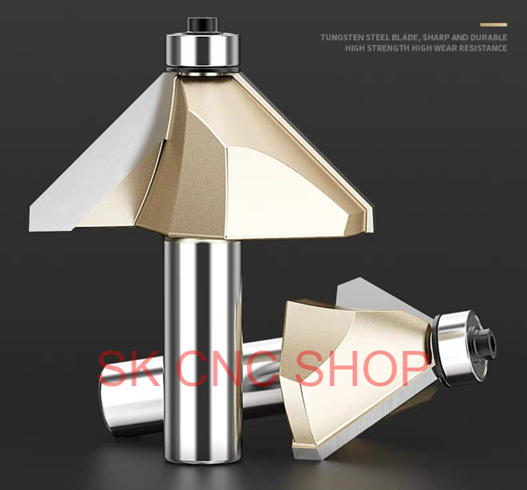 Mũi dao phay vát cạnh 45 độ v90 router - sk cnc shop