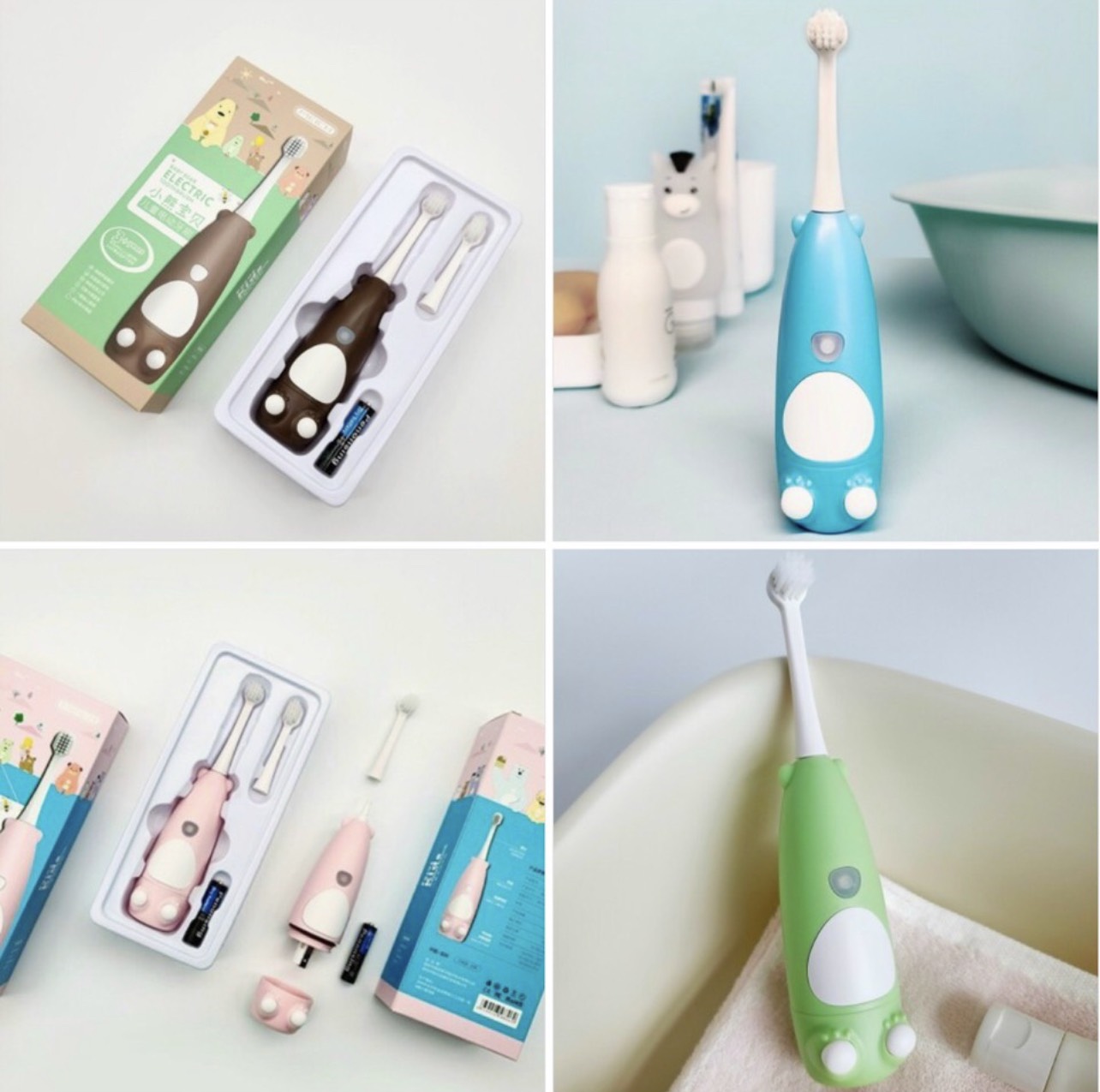 Máy đánh răng tự động kids - bàn chải điện cho bé