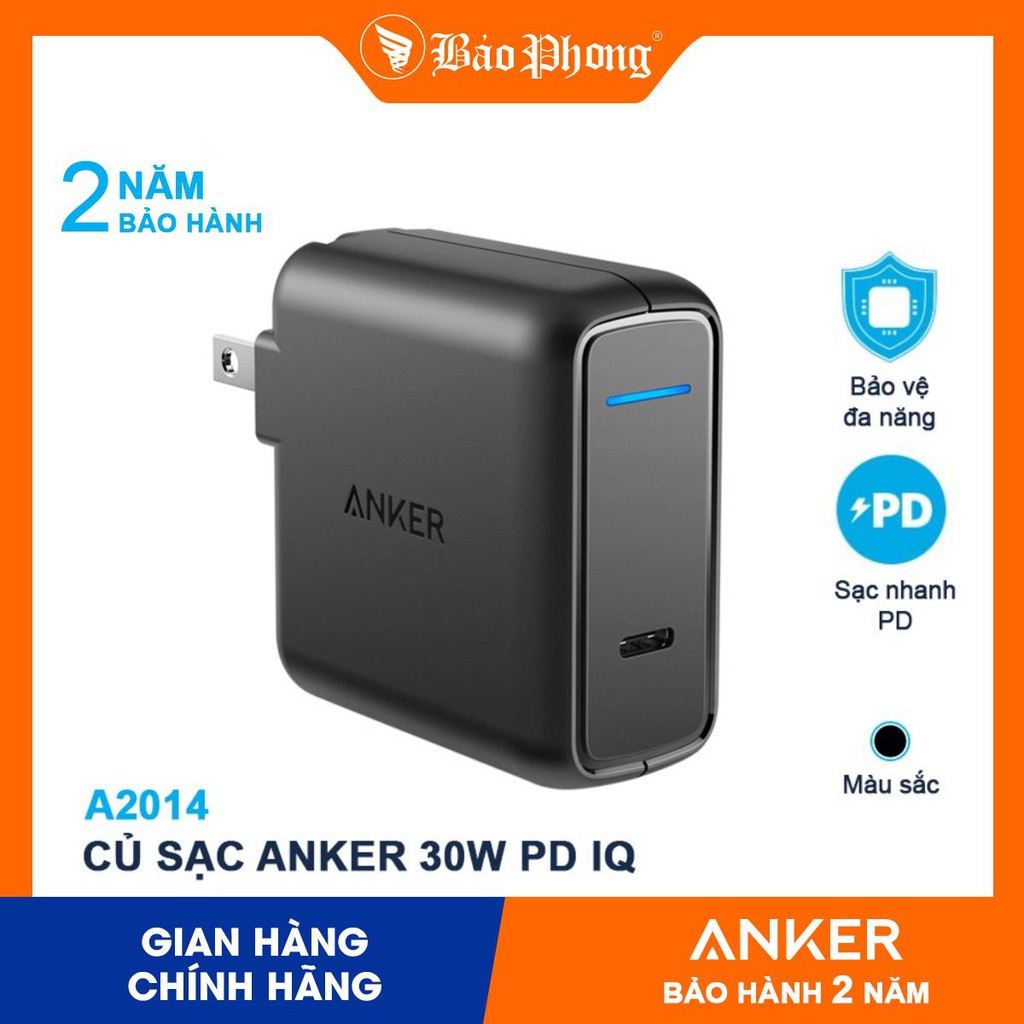 Sạc nhanh Anker A2014 PD30 (30W) Powerport Speed PD30 - Qualcomm Quick Charge 3.0