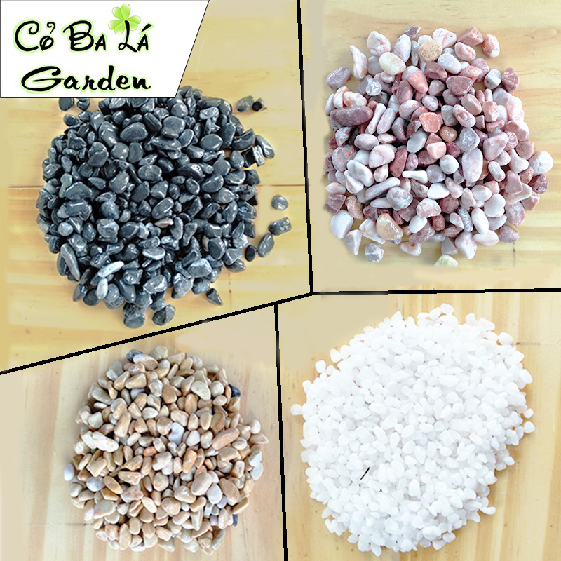 Sỏi Suối 500gr để trải mặt cây, hoặc lót bể cá