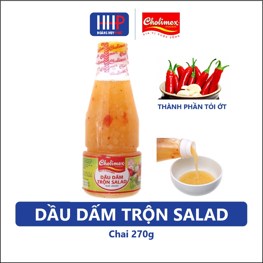 Date mới nhất - Cholimex Dầu giấm trộn Salad chai 270g