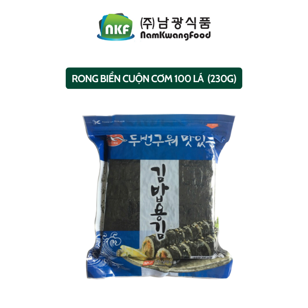 Lá rong biển cuộn cơm 100 lá Namkwang Food 230g túi zíp