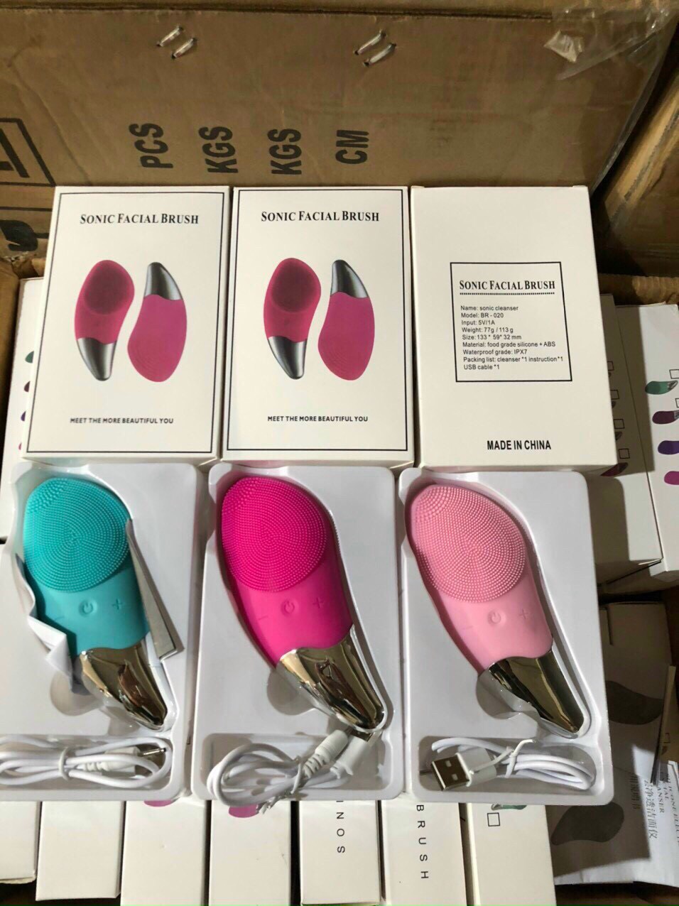 Máy rửa mặt sonic facial brush