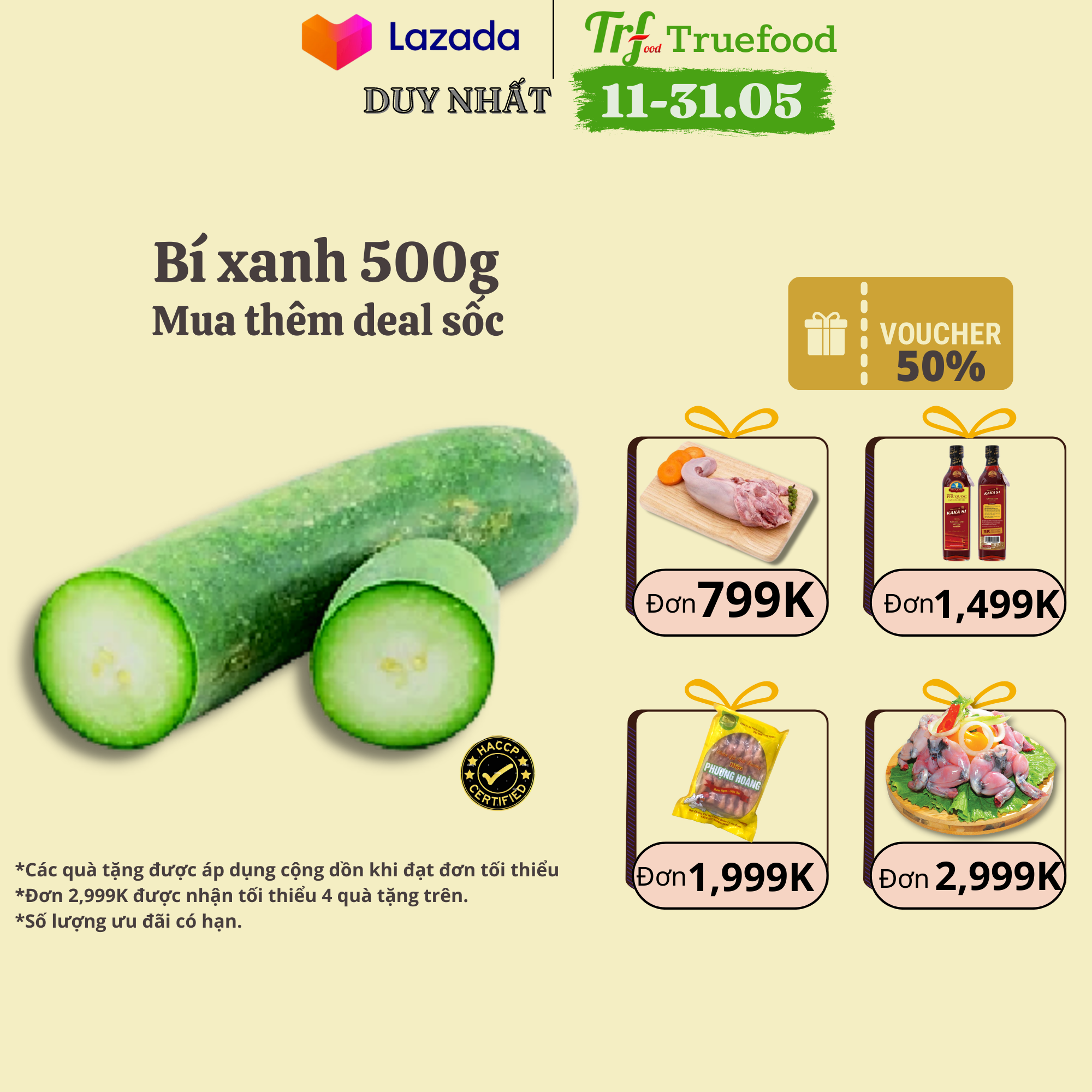 Bí xanh 300-500g