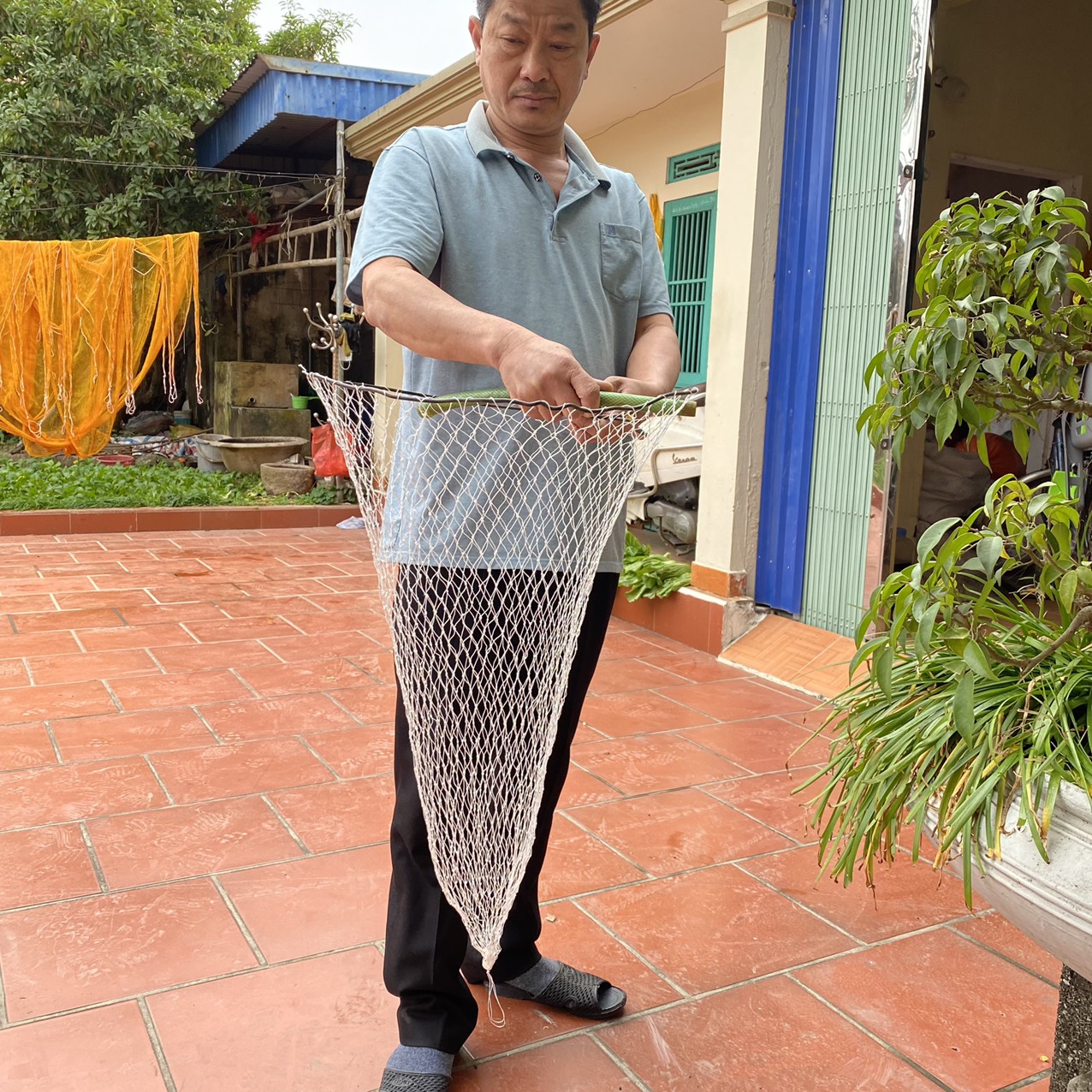 Vợt đánh bắt cá vợt bắt cá vợt đan thủ công