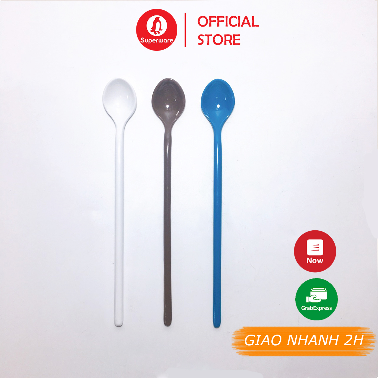 Thìa khuấy sinh tố superware nhựa phíp 100% melamine - sn 60