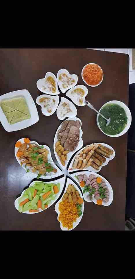 Bộ đĩa cánh tiên 6 cánh gốm sứ Bát Tràng