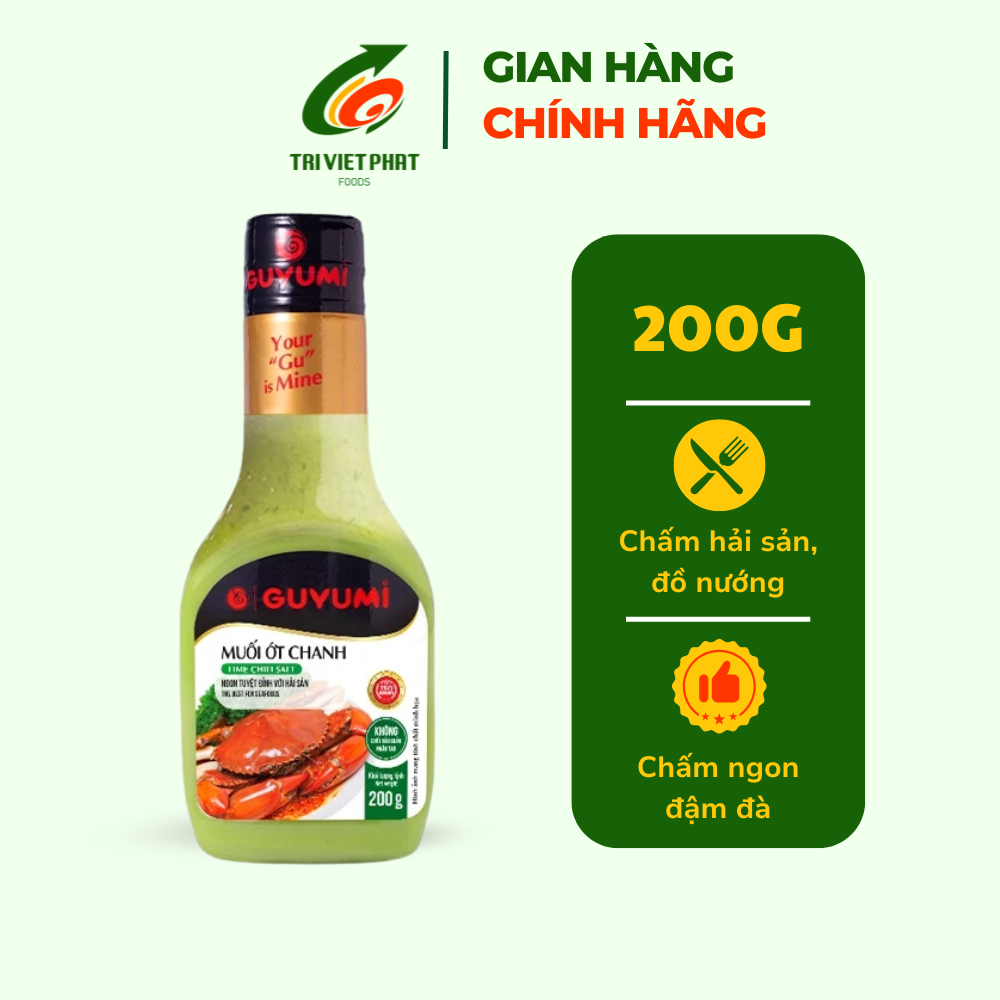 Muối ớt chanh nha trang Guyumi xốt chấm hải sản gà đồ nướng BBQ 200g