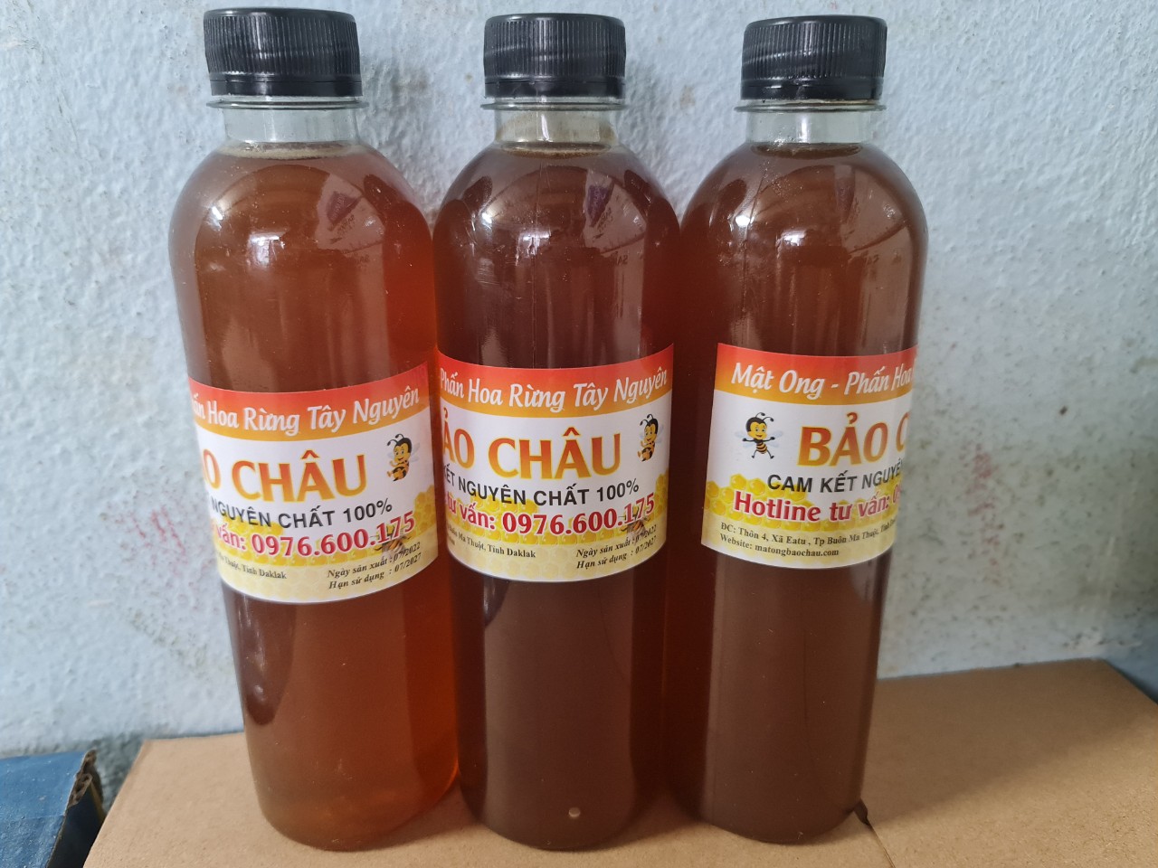  2 LÍT Mật ong Hoa Cà Phê Đăk Lăk nguyên chất 100% - Đặc sánh - thơm - vàng óng - Cam kết Mật nguyên chất 100% 