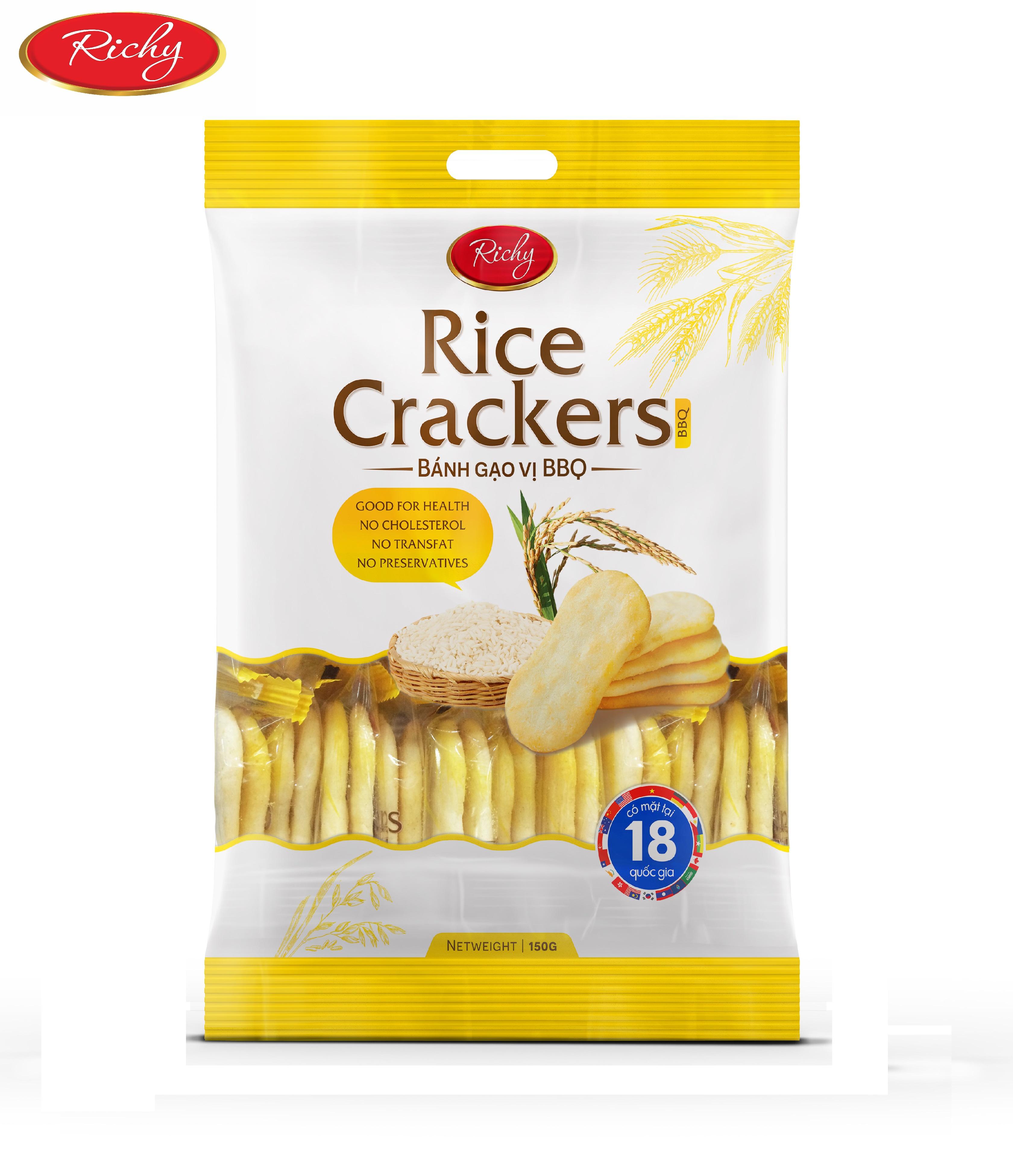 Bánh gạo Richy vị mặn BBQ 150g