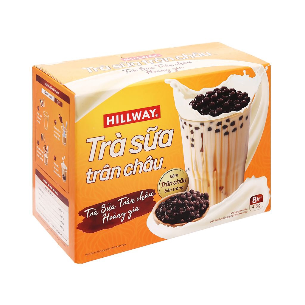 TRÀ SỮA TRÂN CHÂU HILLWAY BỘT TRÀ SỮA KÈM GÓI TRÂN CHÂU