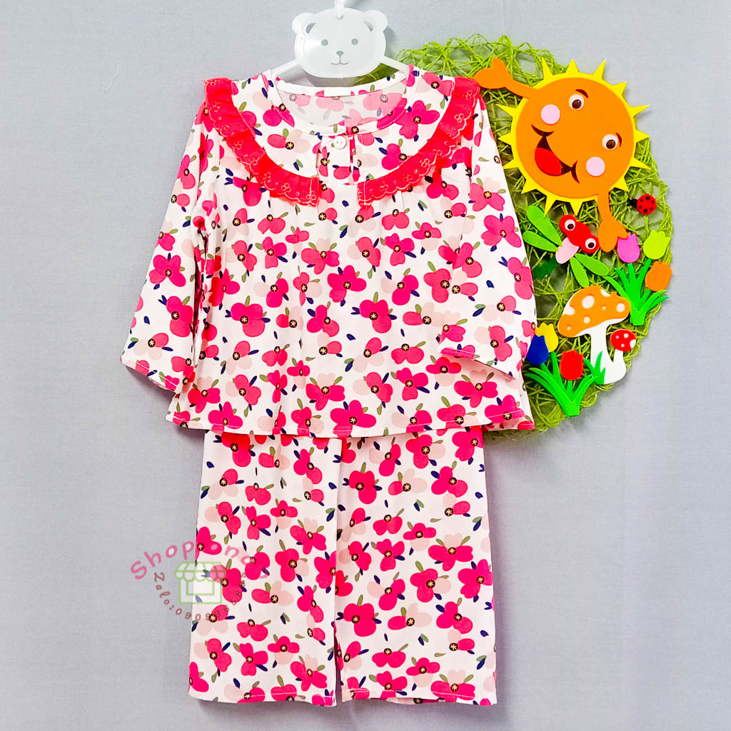 Bộ tole dài tay bé gái 16-17kg