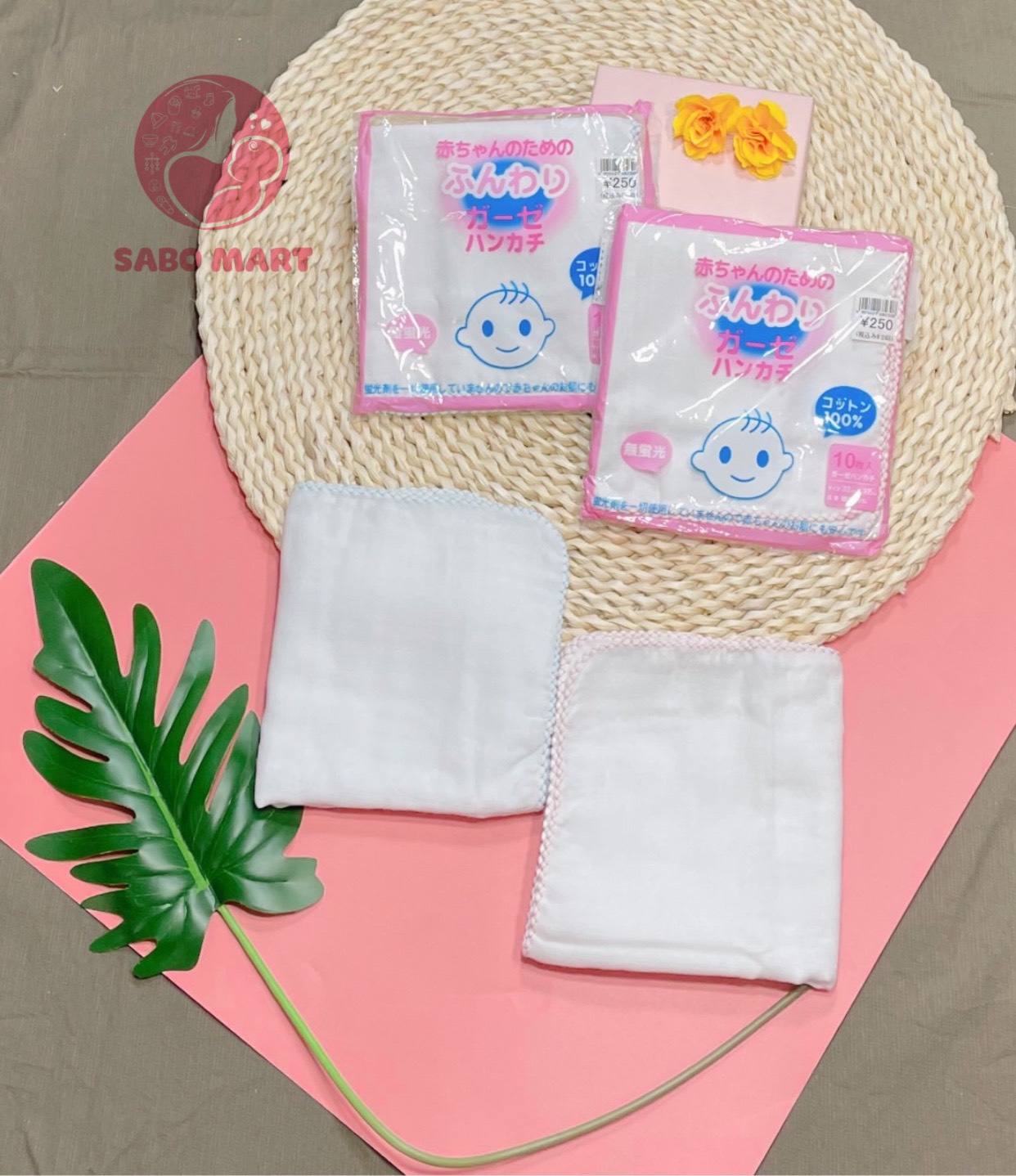 Set 10 khăn xô sữa trắng trơn xuất nhật loại đẹp