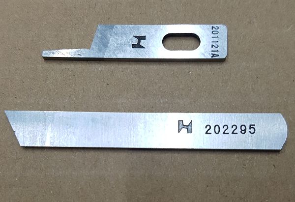 Bộ 2 lưỡi dao máy vắt sổ công nghiệp gồm 1 dao trên và 1 dao dưới STRONG H