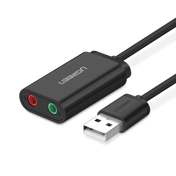 Cáp chuyển usb ra sound ugreen 30724 chính hãng