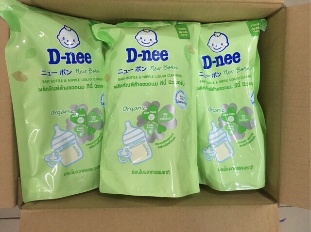 Nước rửa bình sữa Dnee 600ml dạng túi