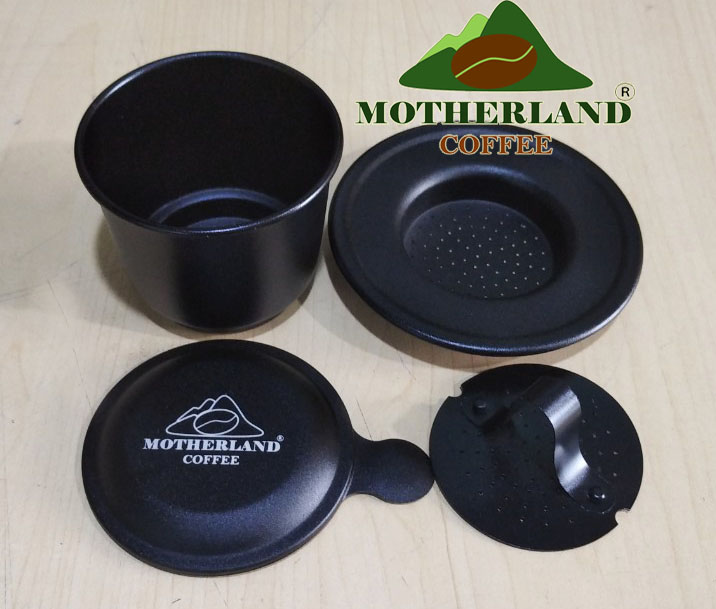 Phin pha cà phê cao cấp màu đen Motherland coffee