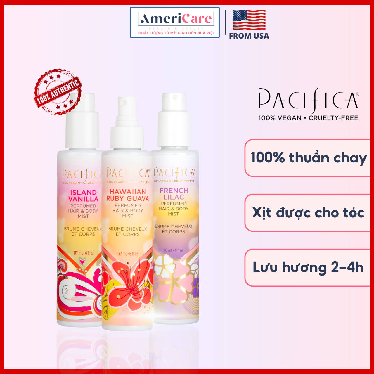 Body mist - xịt thơm body pacifica