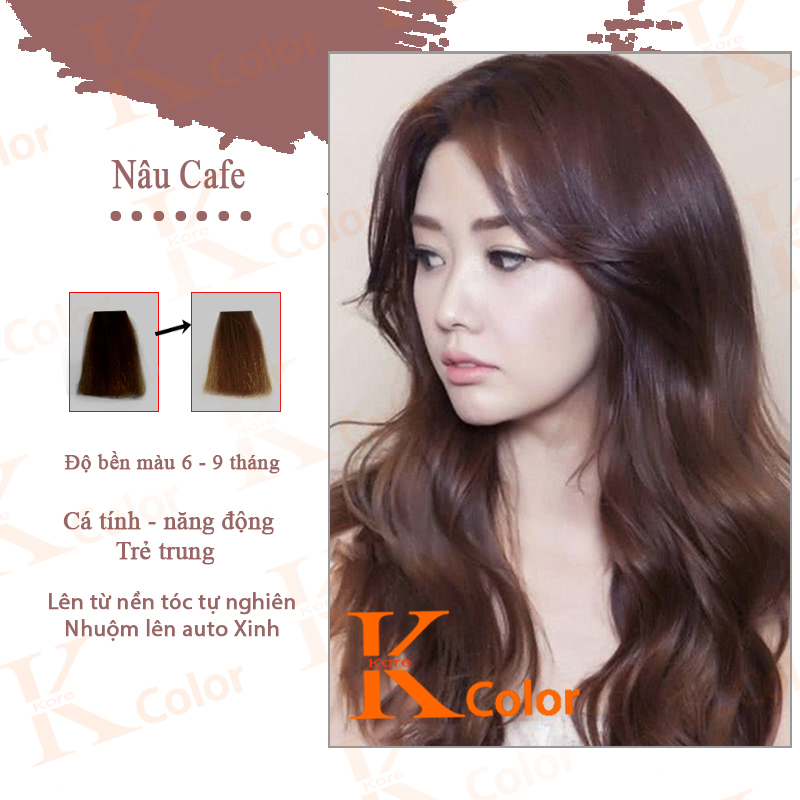Thuốc nhuộm tóc Nâu Cafe Kcolor Kcolor