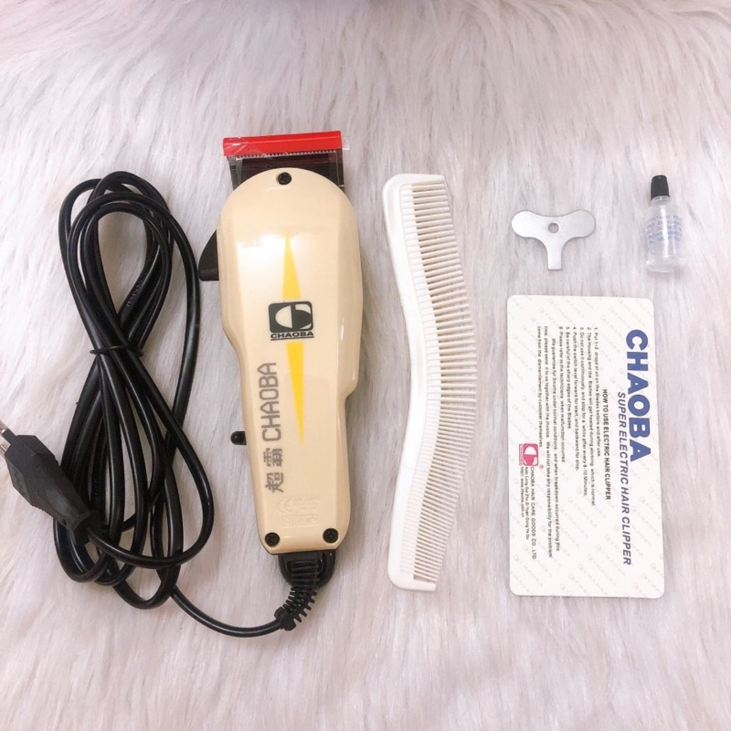 Tông đơ điện cắt tóc có dây Chaoba 808A Chuyên Nghiệp