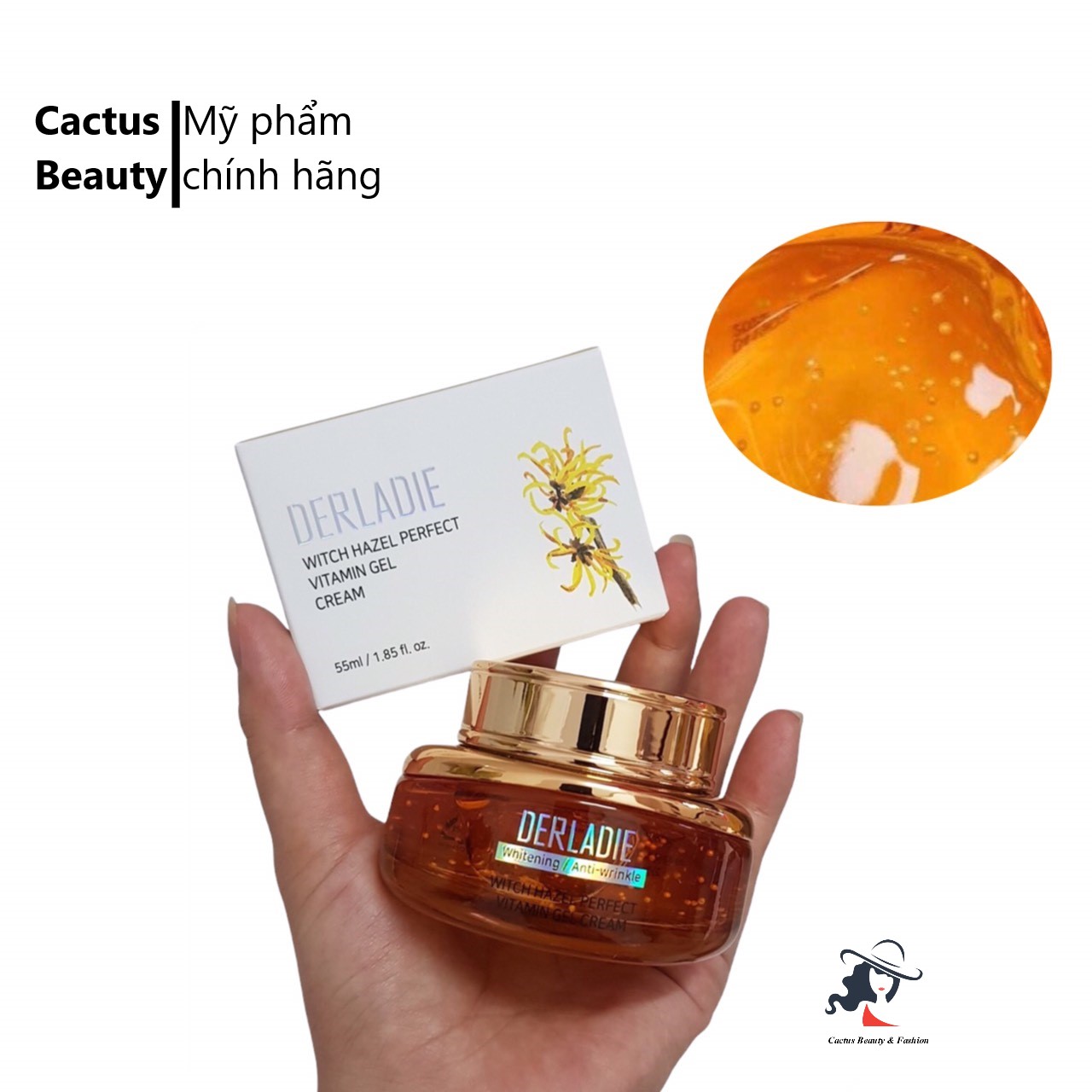 [HCM]Kem Dưỡng Derladie Whith Hazel Gel Cream 55ml