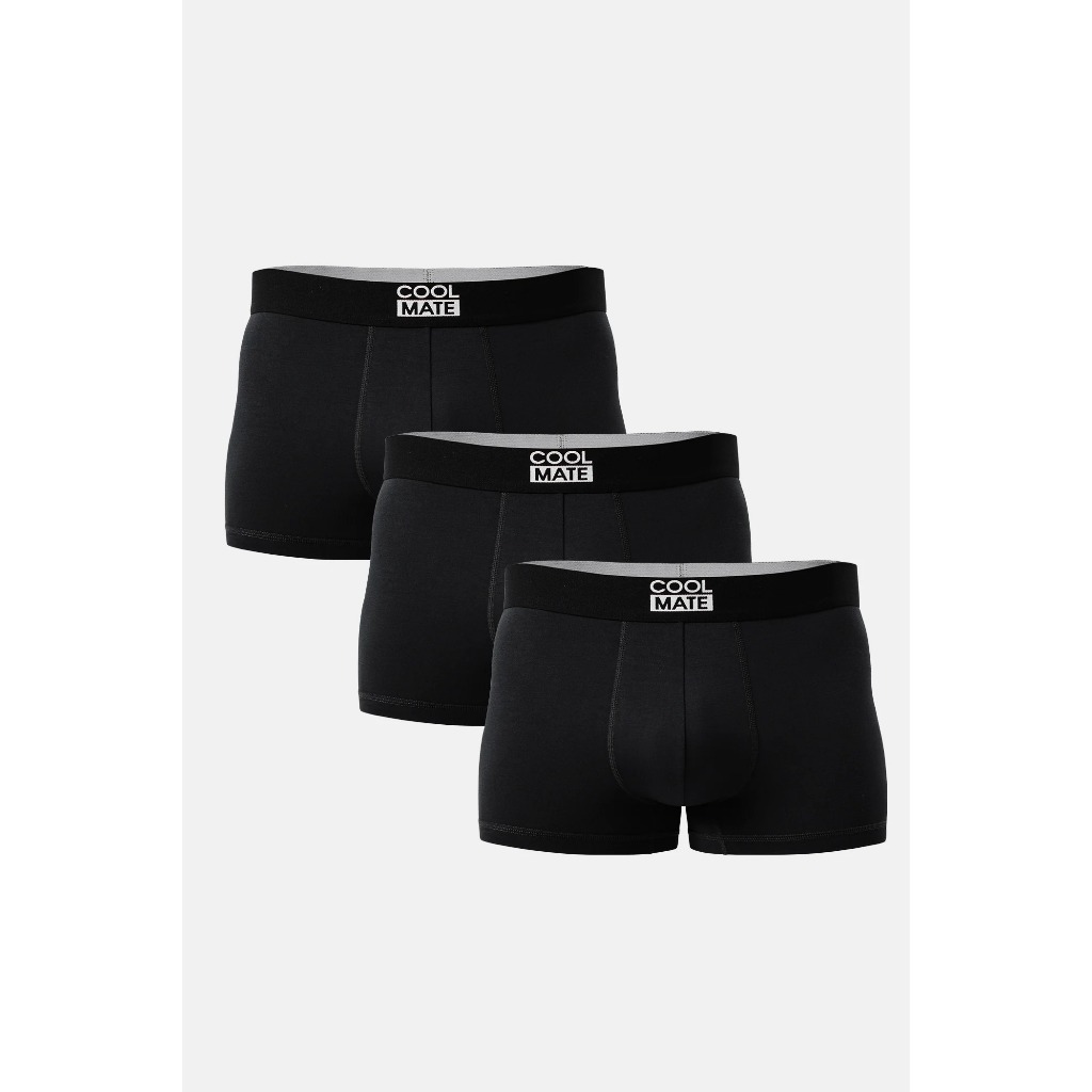[CHỈ 0-2H 25.6 MUA 4 GIẢM 20%]COMBO 3 Quần lót, sịp đùi boxer nam Trunk Bamboo kháng khuẩn cao cấp thương hiệu Coolmate