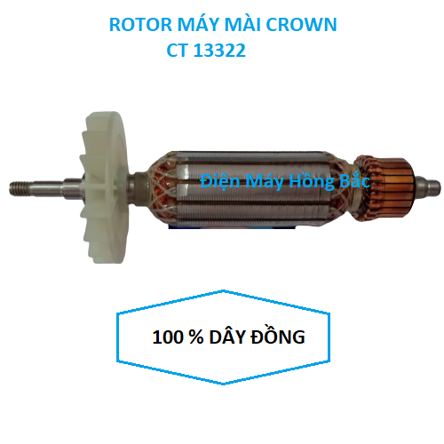 Rotor lắp máy mài crown ct13322- ro 3005