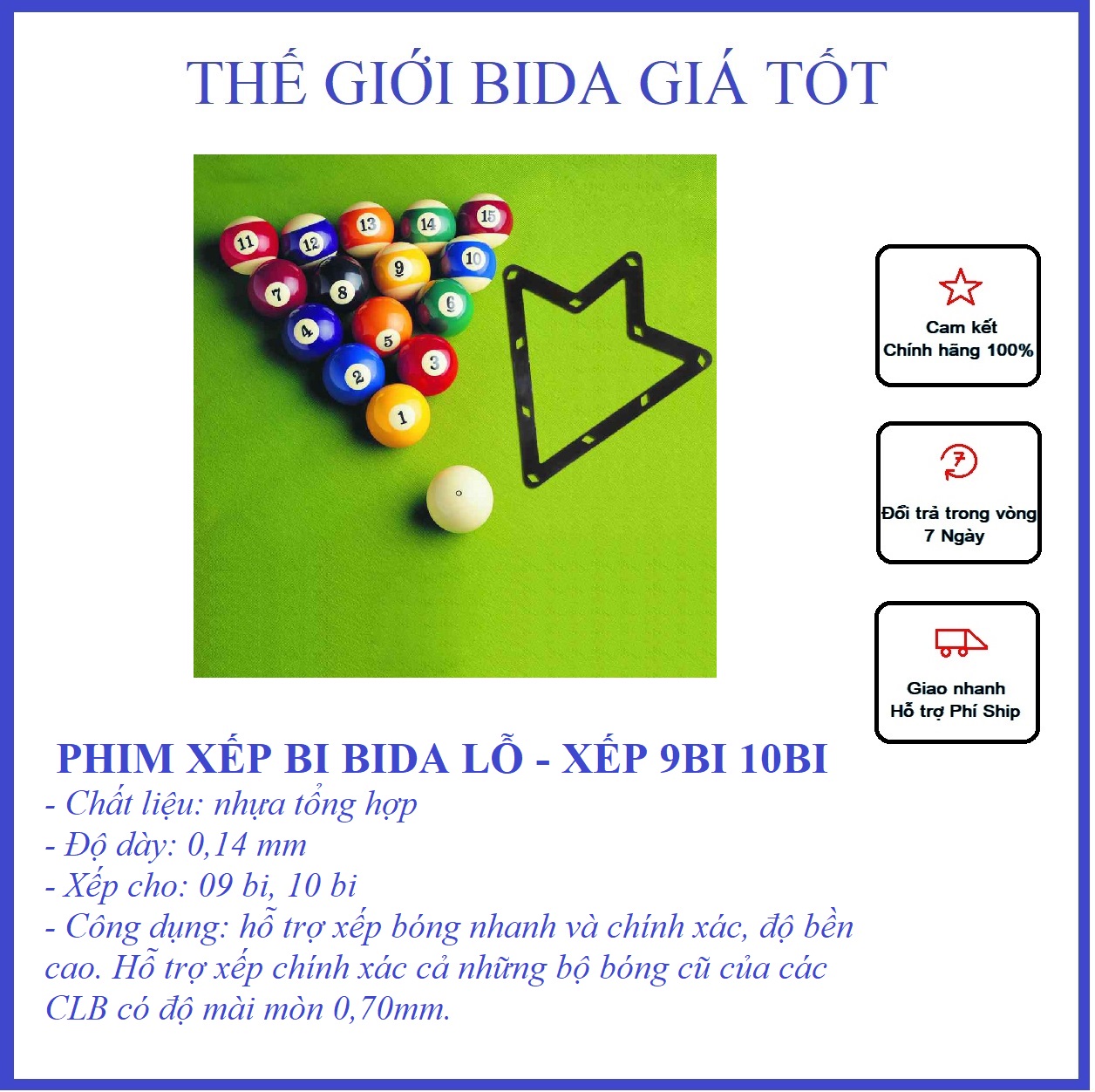 Phim xếp bida lỗ | film xếp bi con rùa | dễ dàng xếp bi đúng chuẩn, tiết kiệm thời gian | dùng xếp 9bi, 10bi