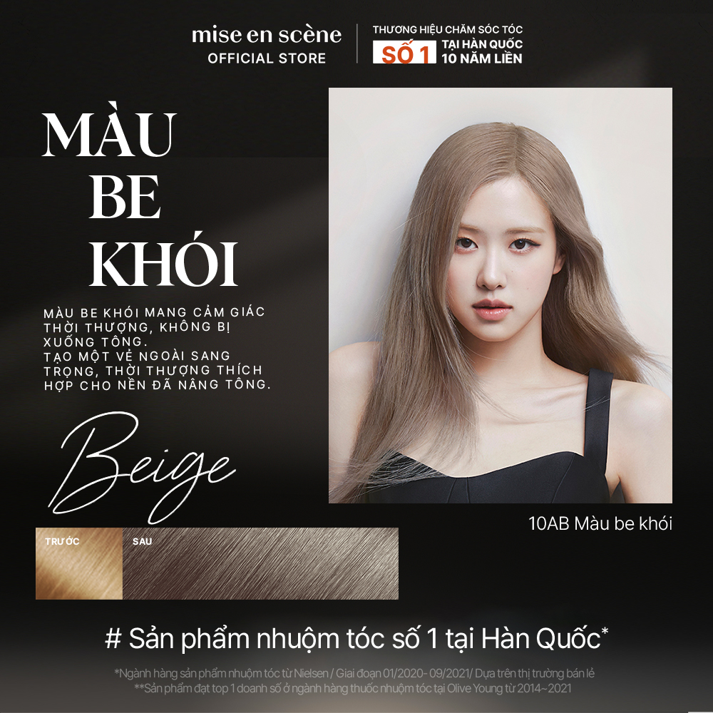 Sản phẩm nhuộm tóc Mise en scene Hello Bubble