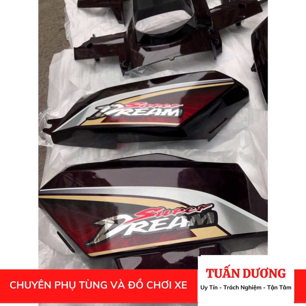 Dàn áo bộ nhựa dành cho xe dream hàng nguyên bản bộ vỏ nhựa xe các dòng dream