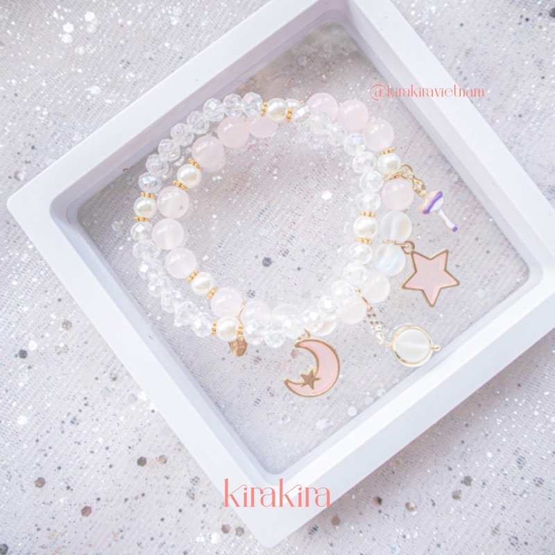 Set lắc tay vũ trụ trăng sao Crystal Star