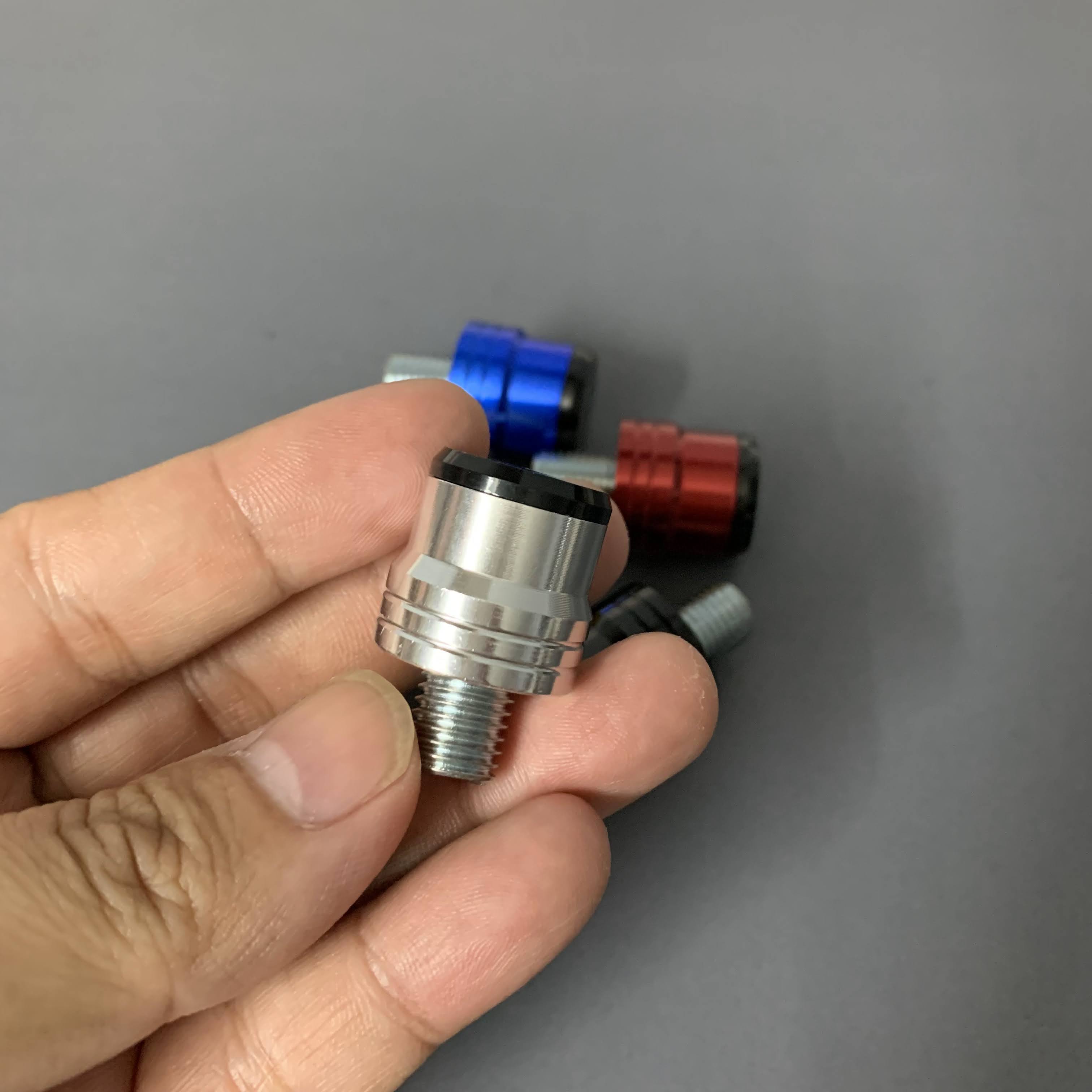 Ốc chân gương nắp chụp - chân 10li cho các dòng xe, nhiều màu sắc lựa chọn