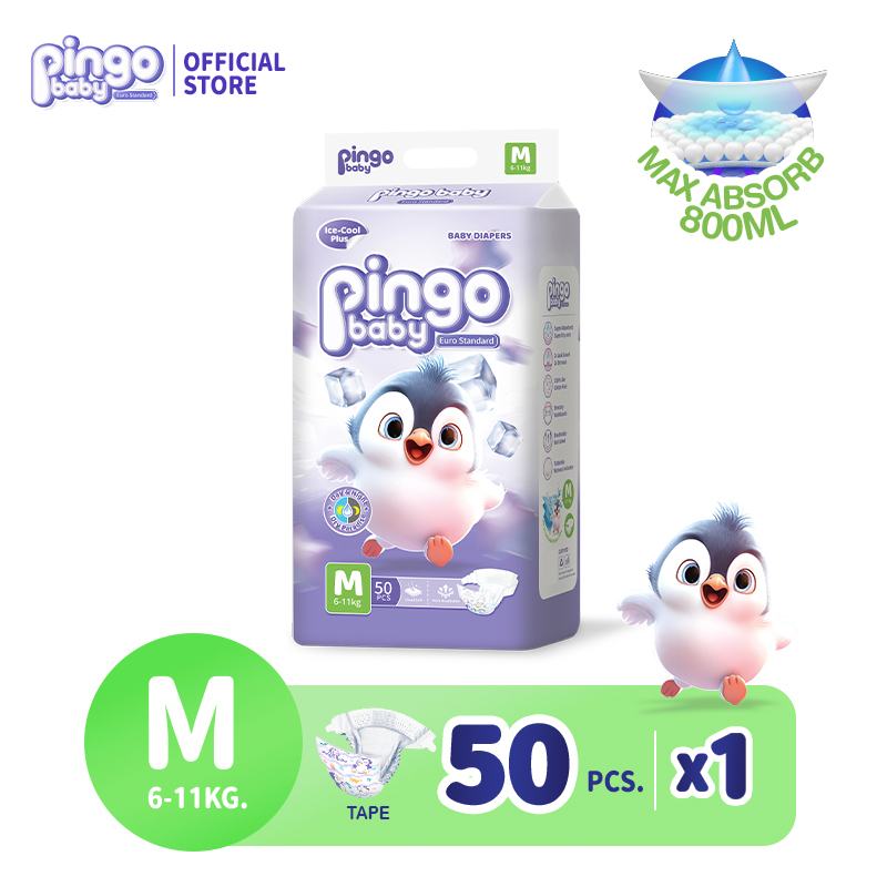 Pingo Baby 50 Pieces of Diaper Pants / Diaper Pants Imported from Europe Nb/S/M/L/Xl/2Xl/3Xl Baby Diapers - 6